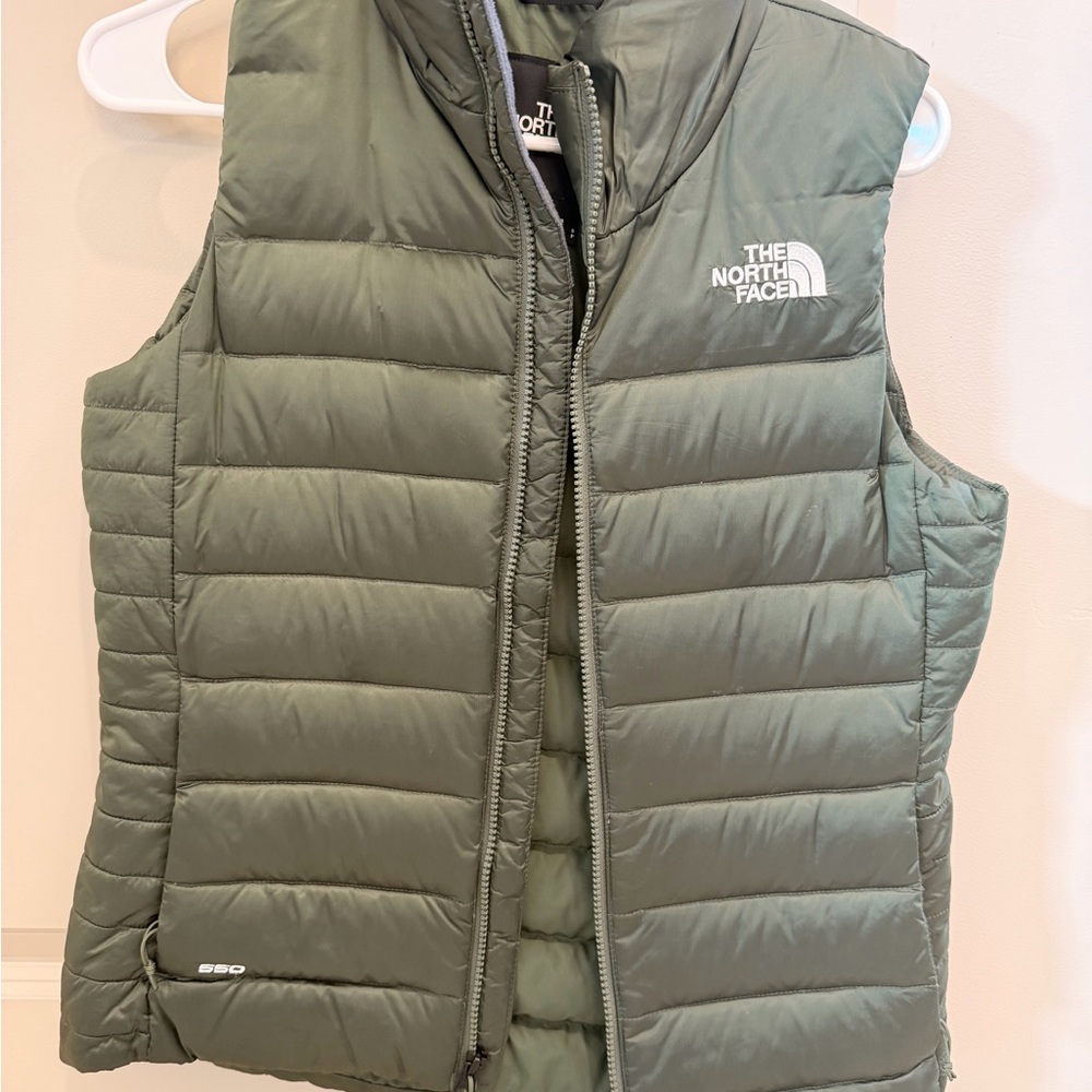 The North Face Green Puffer Vest Small